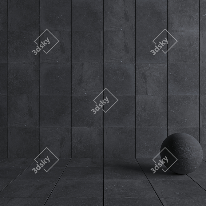 Flaviker Nordik Stone Gray: Versatile Floor Design 3D model image 4
