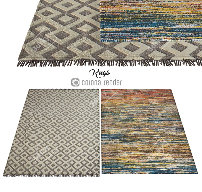 Soft and Stylish Carpets 3D model image 1