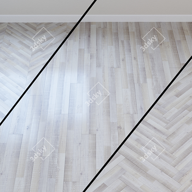 Classic Line Gray-White Oak 3D model image 1