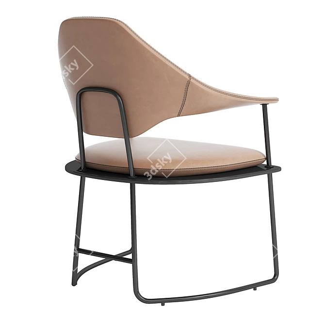 Relaxation Haven: Modern Leisure Chair 3D model image 3