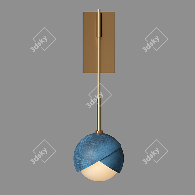 Industrial Chic Benedict Sconce 3D model image 1