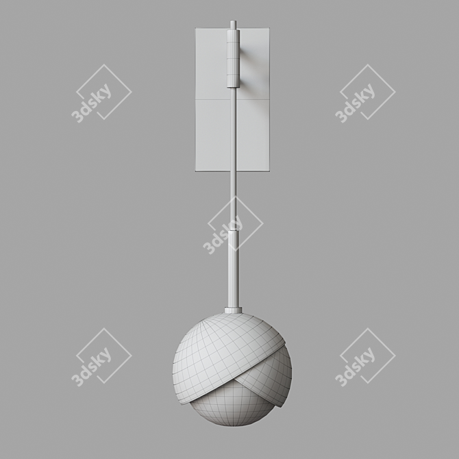 Industrial Chic Benedict Sconce 3D model image 3