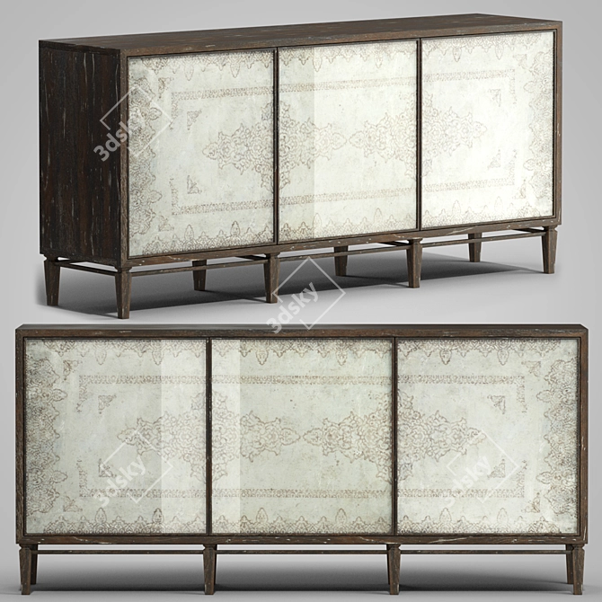 Elegant Rosella Console: Stylish and Functional 3D model image 1