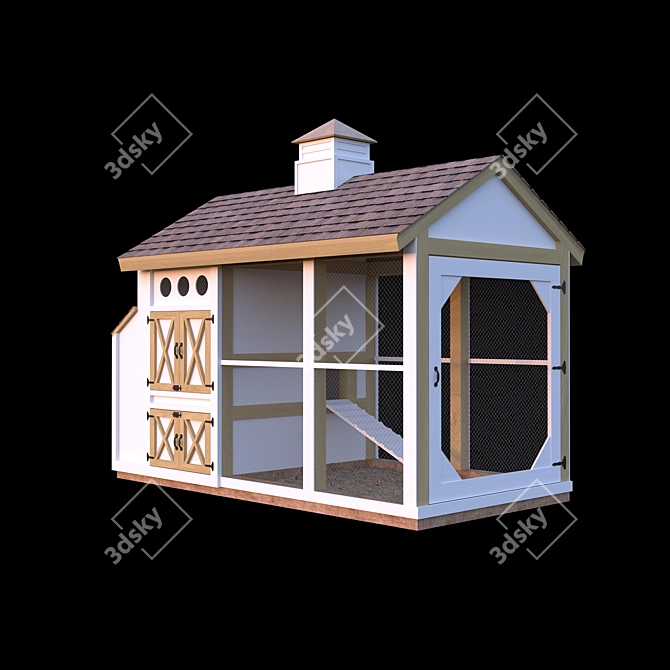 Bird Aviary: Spacious Shelter for Your Feathered Friends 3D model image 2