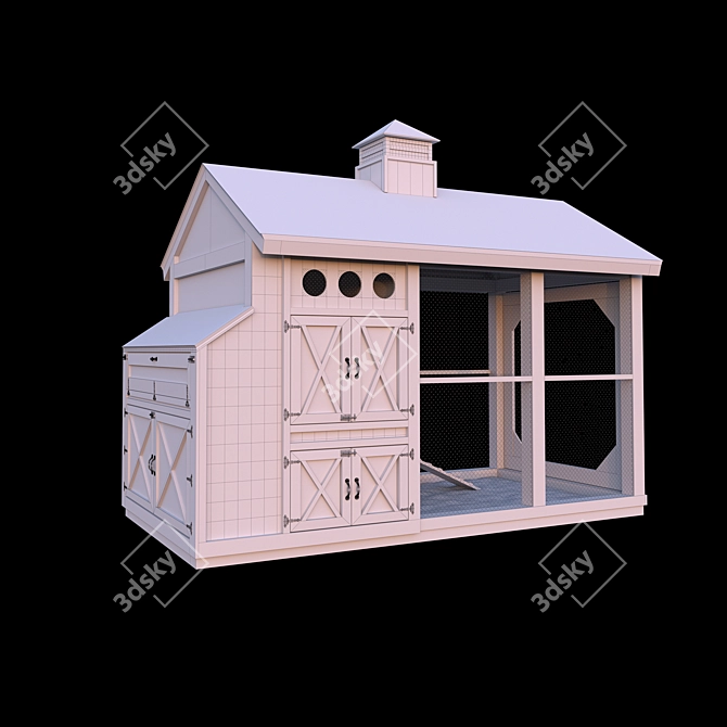 Bird Aviary: Spacious Shelter for Your Feathered Friends 3D model image 3