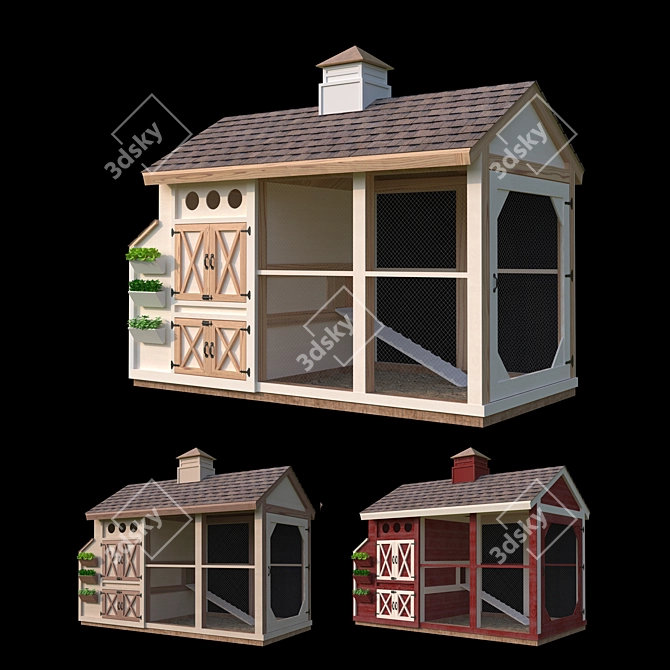 Bird Aviary: Spacious Shelter for Your Feathered Friends 3D model image 5