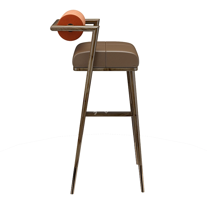 Modern Waters Bar Chair 3D model image 3