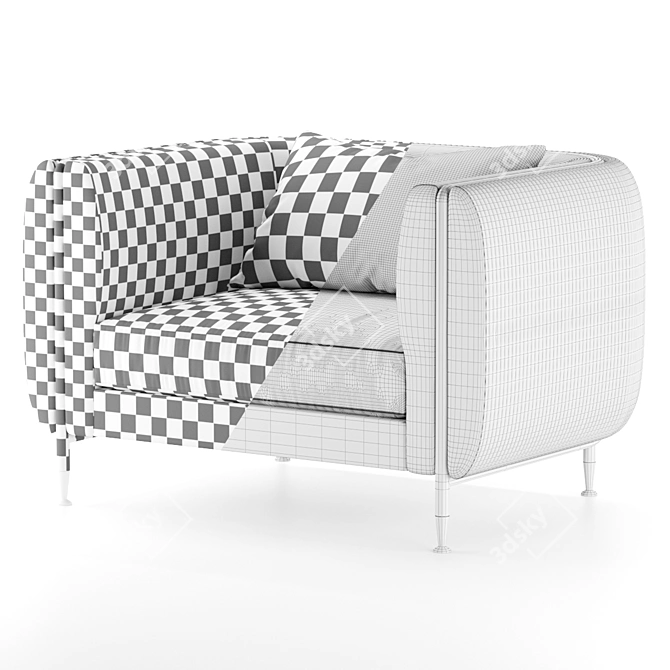 Modern Armchair: Sleek and Stylish 3D model image 3