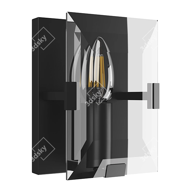 Modern Novara Lightstar Wall Sconce 3D model image 2