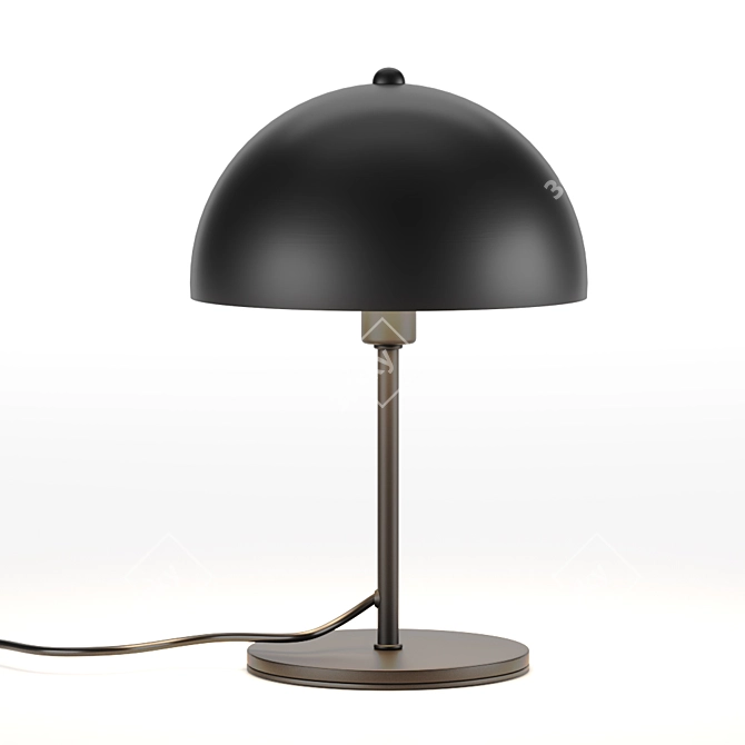 Industrial Metal Table Lamp 3D model image 2