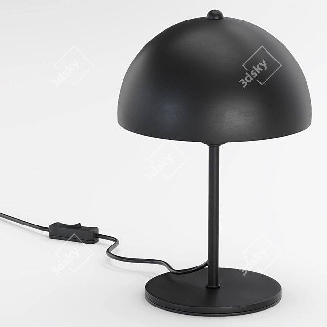 Industrial Metal Table Lamp 3D model image 3