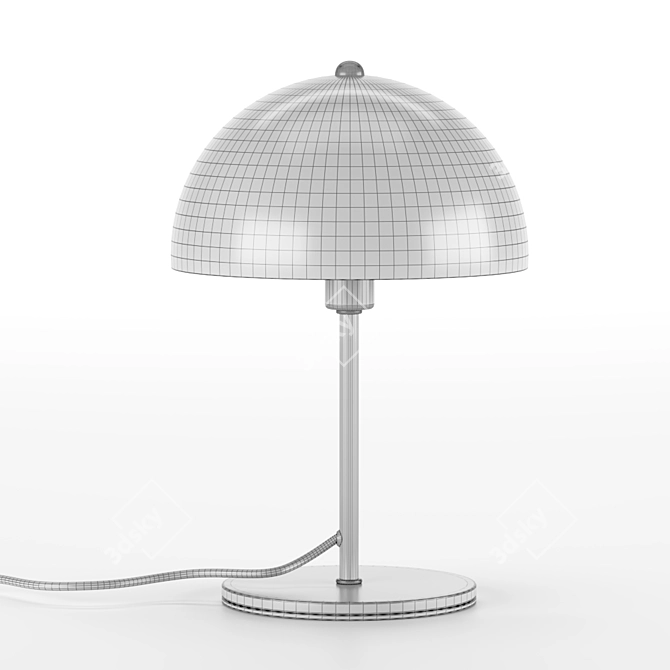 Industrial Metal Table Lamp 3D model image 4