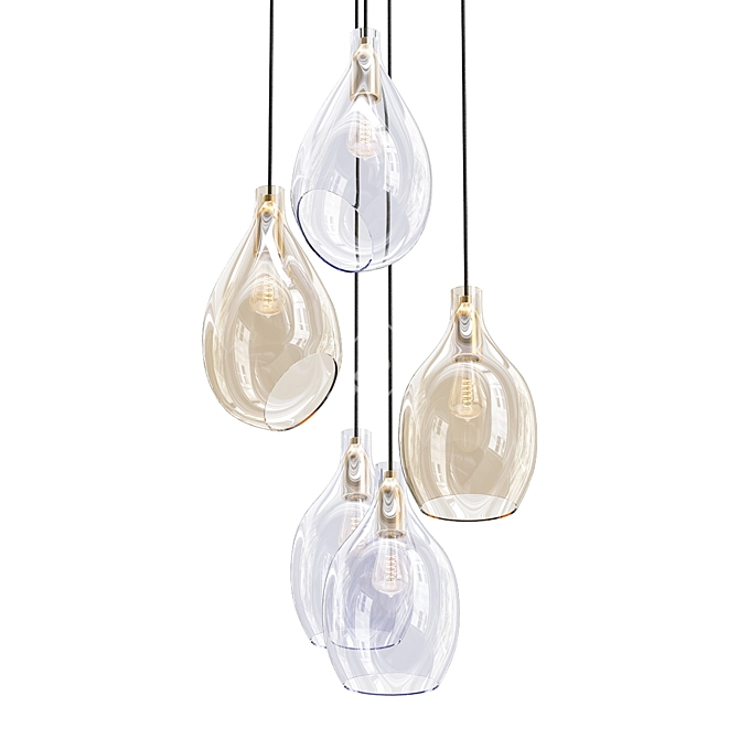 Elegant Lovisa Design Lamps 3D model image 1