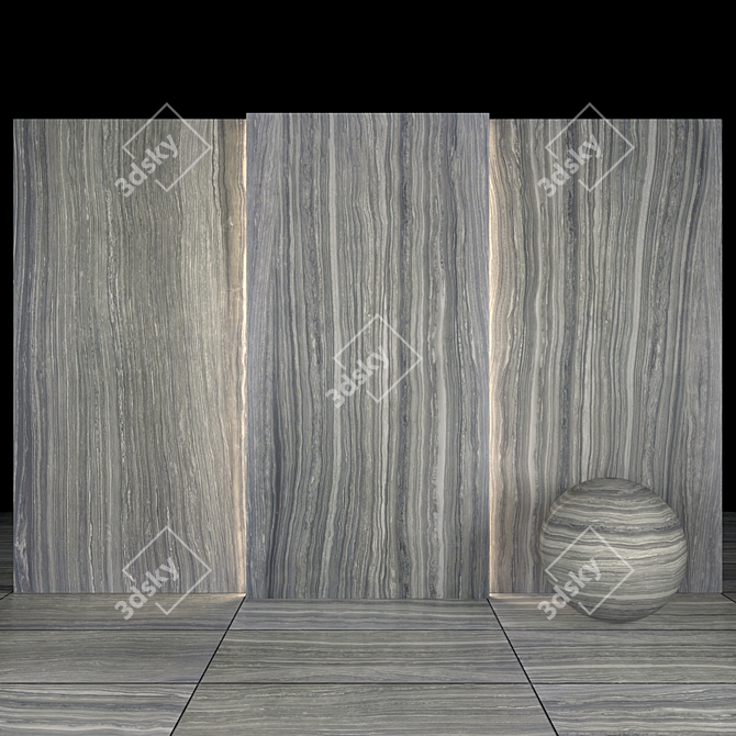 Elegant Eramosa Dark Marble 3D model image 1