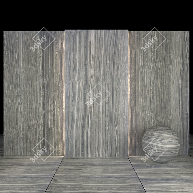 Elegant Eramosa Dark Marble 3D model image 3