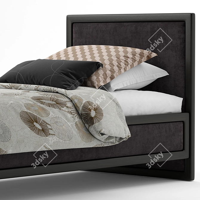 Cozy and Stylish Single Bed 3D model image 3