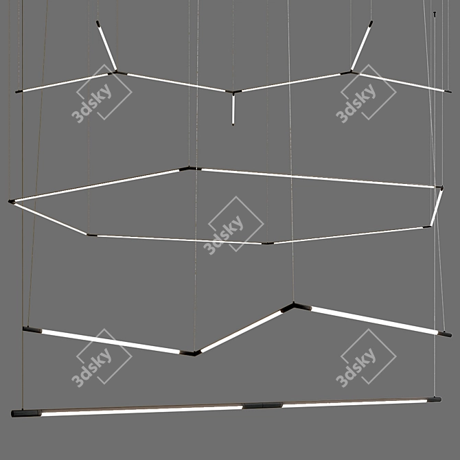 Tubs Modular: Versatile Linear Lighting 3D model image 2