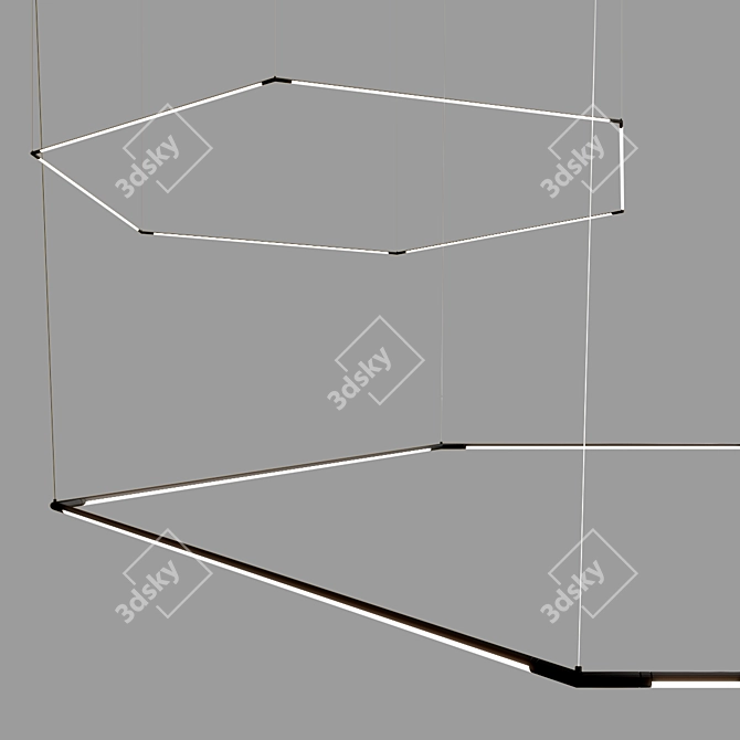 Tubs Modular: Versatile Linear Lighting 3D model image 3