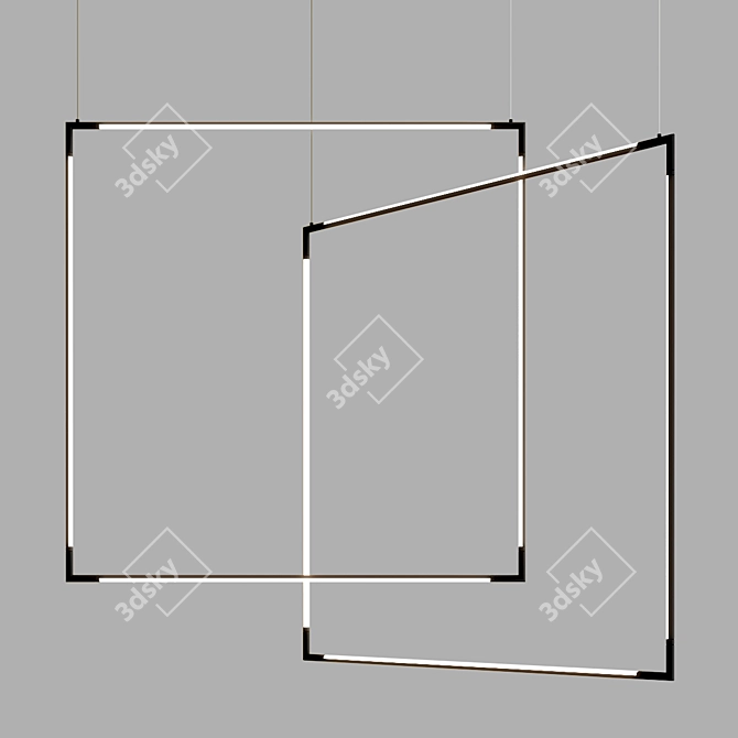 Tubs Modular: Versatile Linear Lighting 3D model image 4