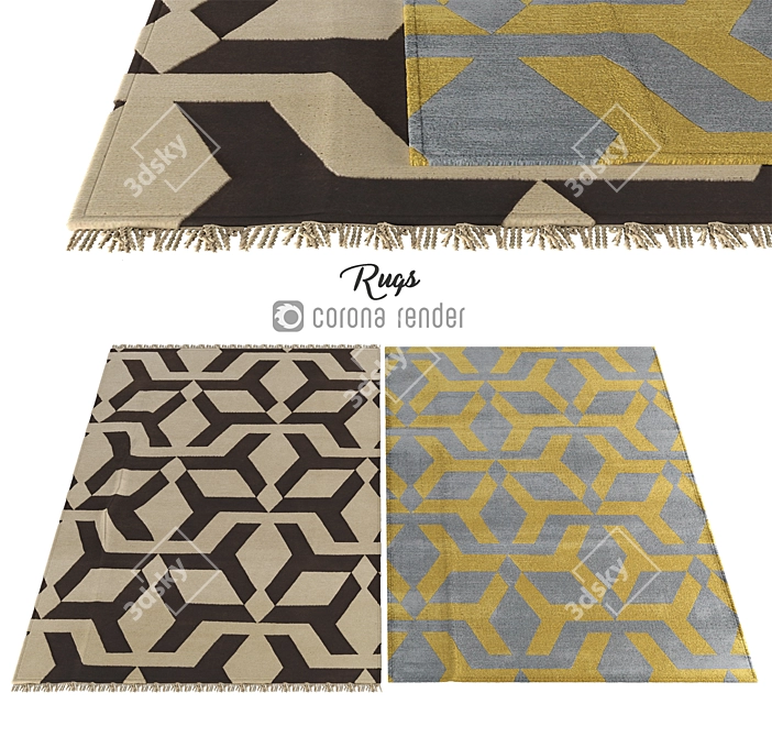 Luxury Carpets: 280,336 Polys 3D model image 1