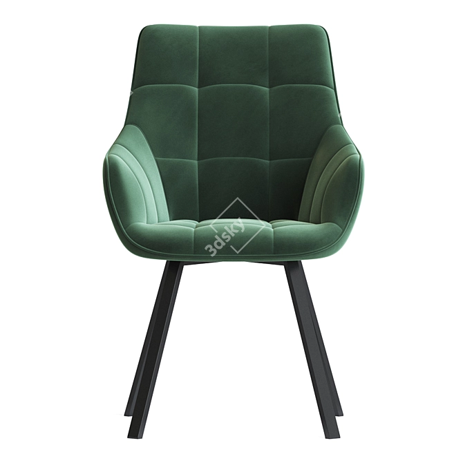 Modern Swivel Dining Chair 3D model image 4