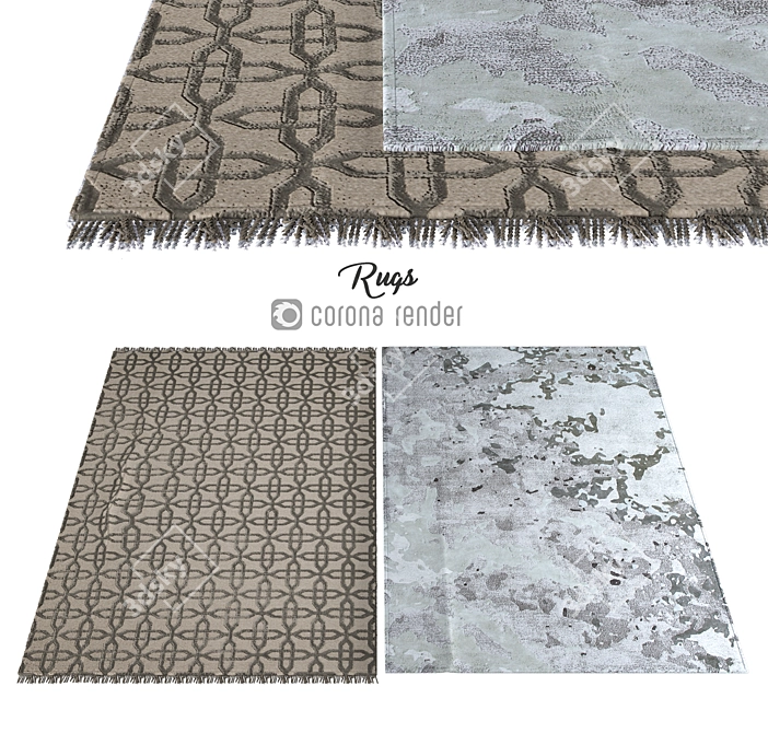 Luxury Plush Carpets - 280 336 Polys 3D model image 1