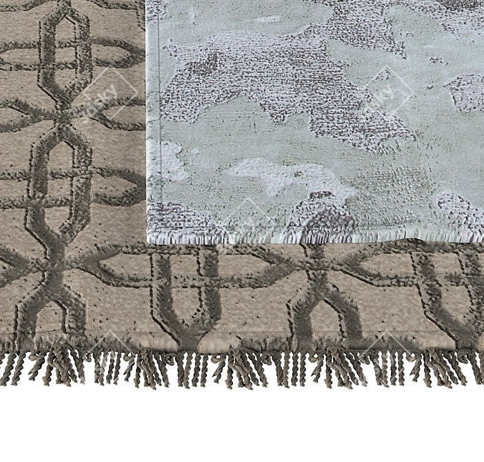 Luxury Plush Carpets - 280 336 Polys 3D model image 2