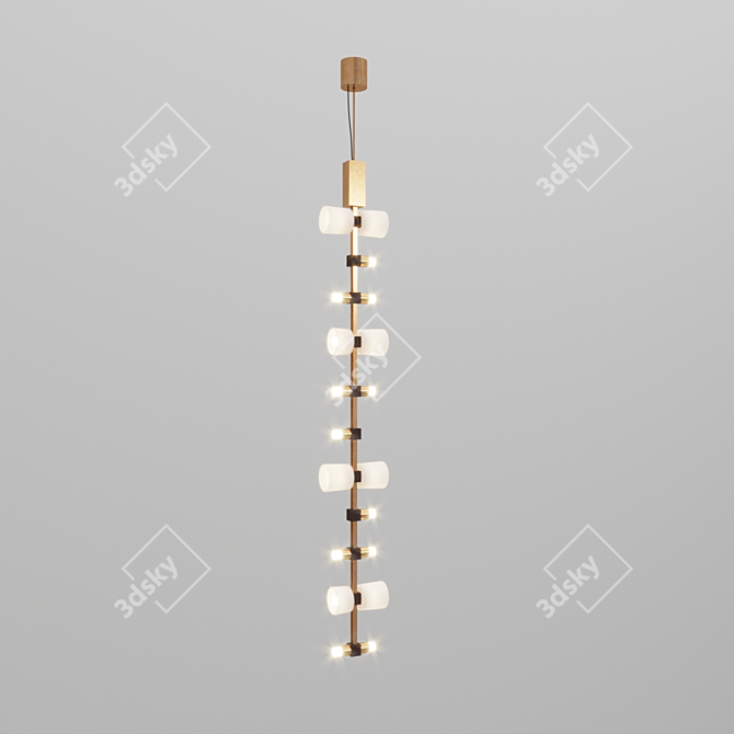 Elegant Sempre Mia LED Pendant 3D model image 2