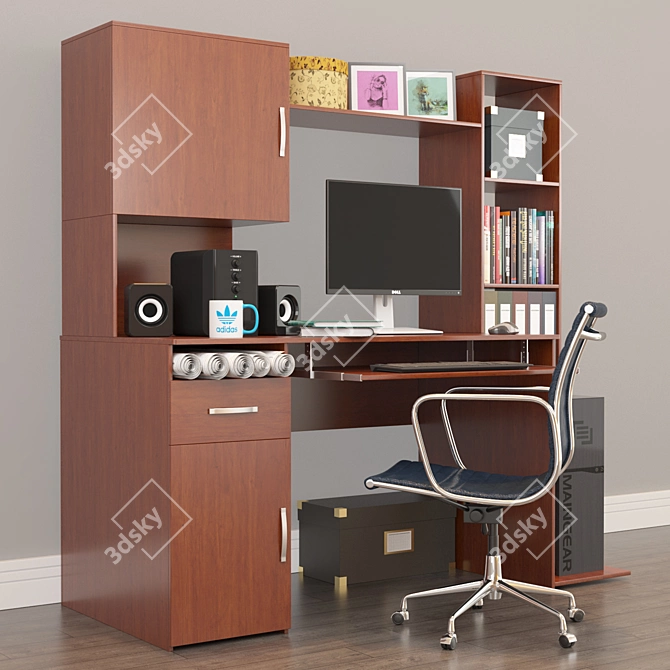 Modern Office Essentials 3D model image 1