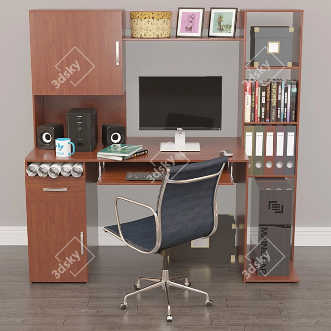 Modern Office Essentials 3D model image 3