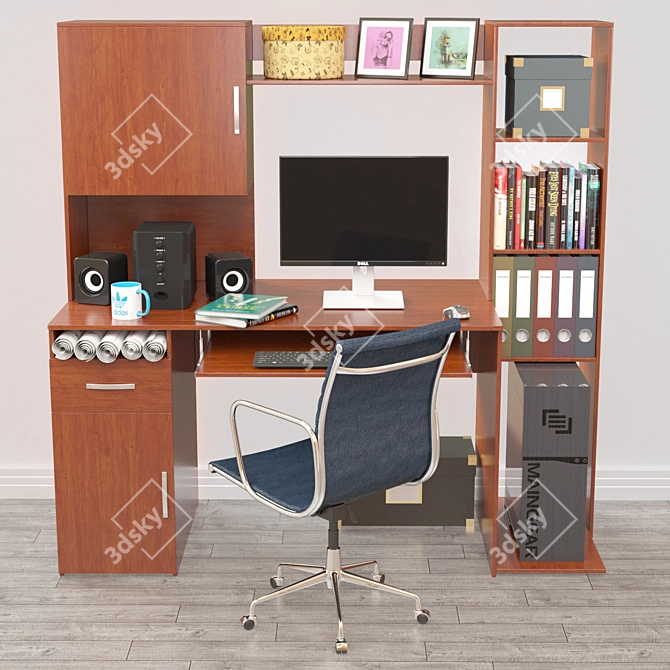 Modern Office Essentials 3D model image 8