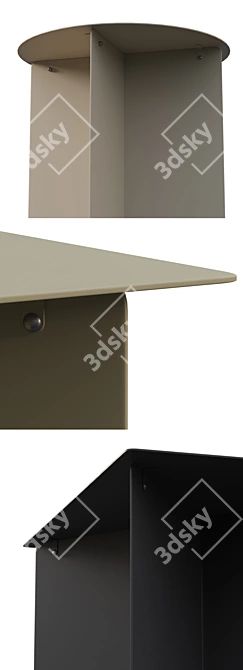 HK Living Metal Side Tables Collection 3D model image 3