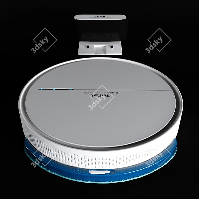 Tefal X-plorer SERIE 60: Ultimate White Robot Vacuum! 3D model image 2