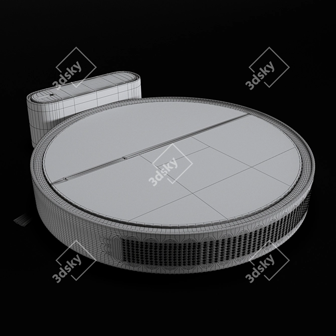 Tefal X-plorer SERIE 60: Ultimate White Robot Vacuum! 3D model image 5