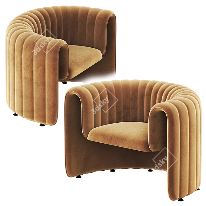 REMNANT Armchair: Sleek and Stylish Design 3D model image 4