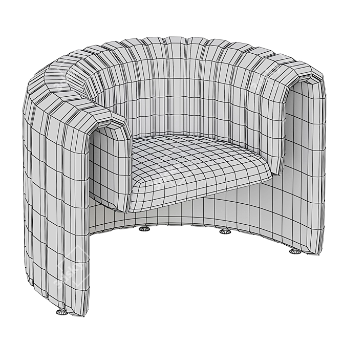 REMNANT Armchair: Sleek and Stylish Design 3D model image 5