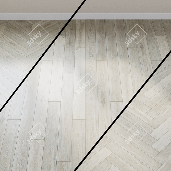 Terhurne Trend Line Laminate - Alabaster Oak 3D model image 1