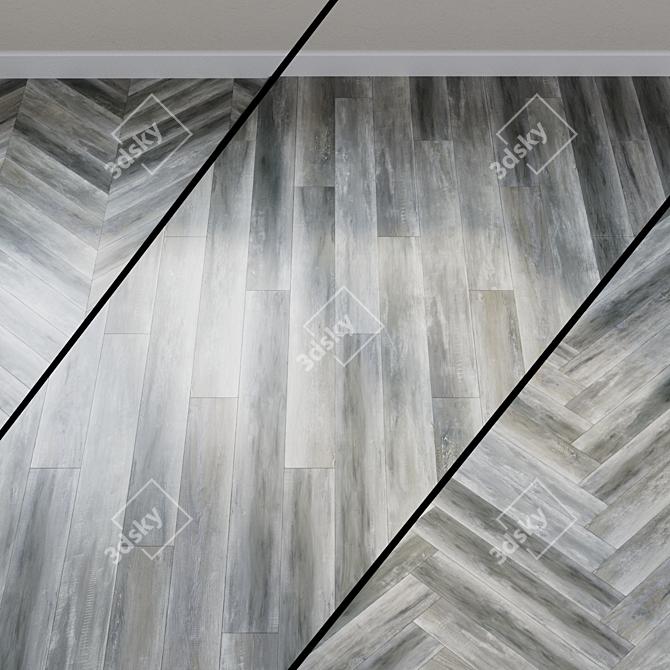 Trend Line Oak Dance Floor 3D model image 1