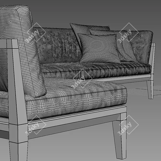 TEKA Modular Sofa by Roda 3D model image 4
