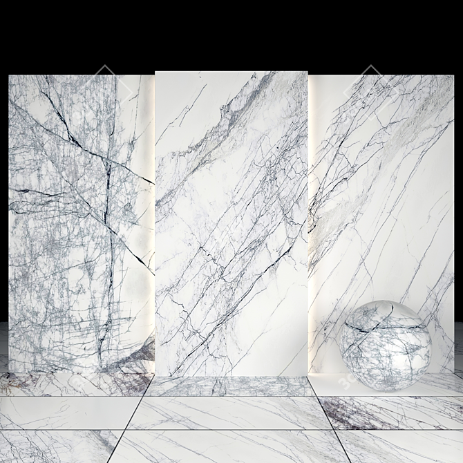 Lilac Marble Slabs & Tiles 3D model image 1