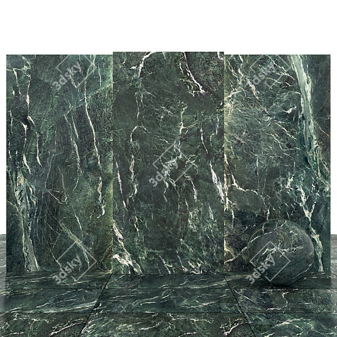 Green Alps Marble: Texture Pack 3D model image 1