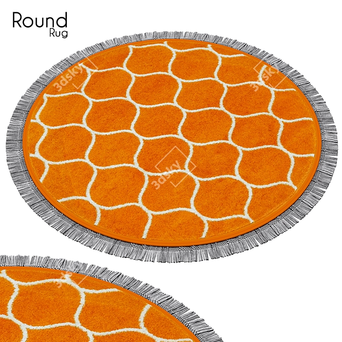 Elegant Round Rug 23 - Perfect Addition 3D model image 1