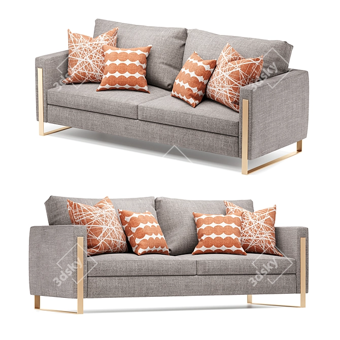 Lexington NOB HILL Sofa: Luxurious and Stylish 3D model image 1