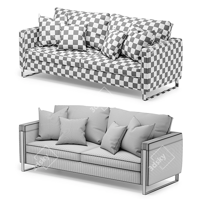 Lexington NOB HILL Sofa: Luxurious and Stylish 3D model image 3