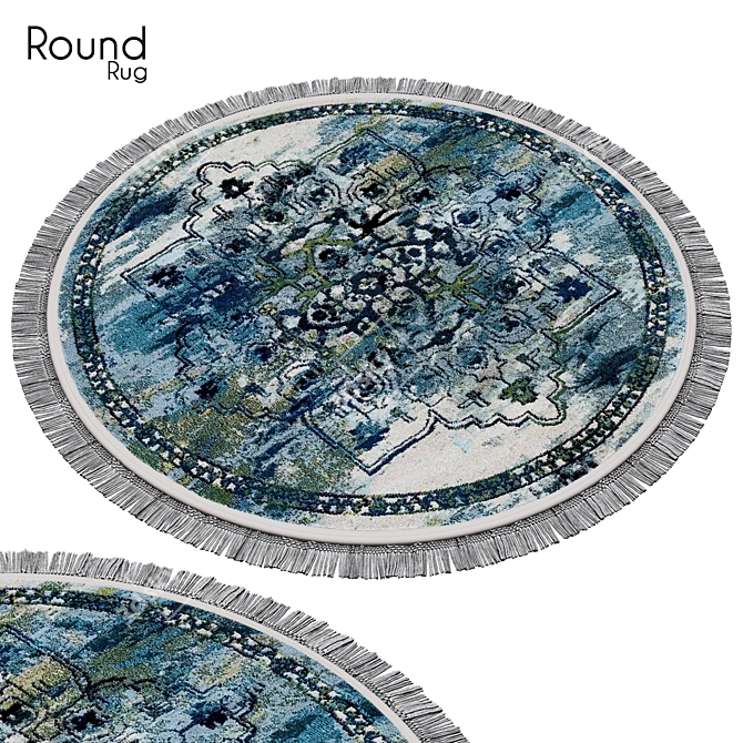 Cozy Round Rug 27 3D model image 1