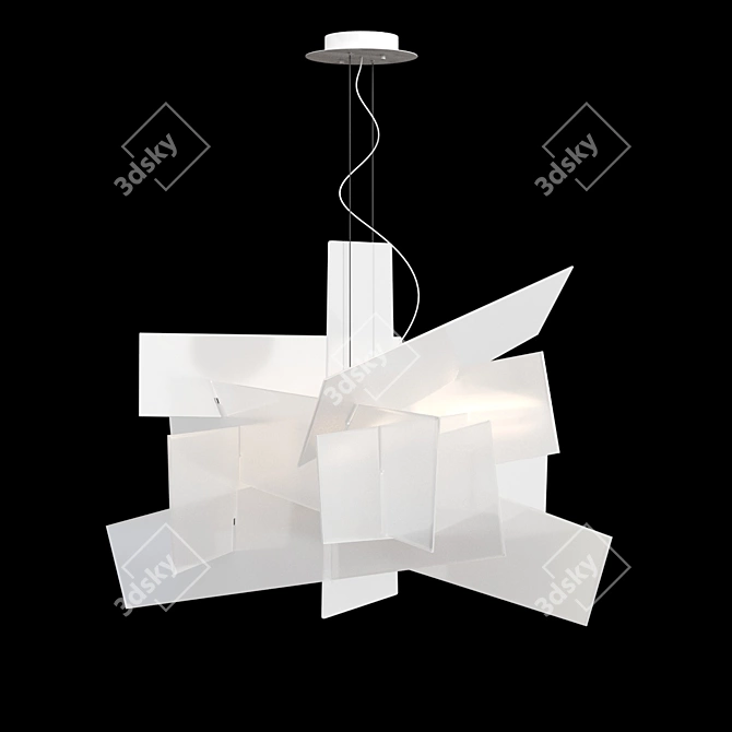 Illuminating Big Bang: Suspension Light 3D model image 1