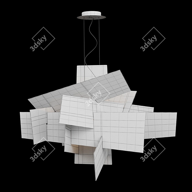 Illuminating Big Bang: Suspension Light 3D model image 3