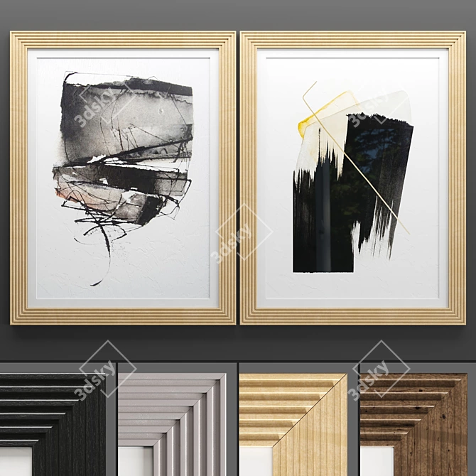 Modern Art Frame Collection 3D model image 2