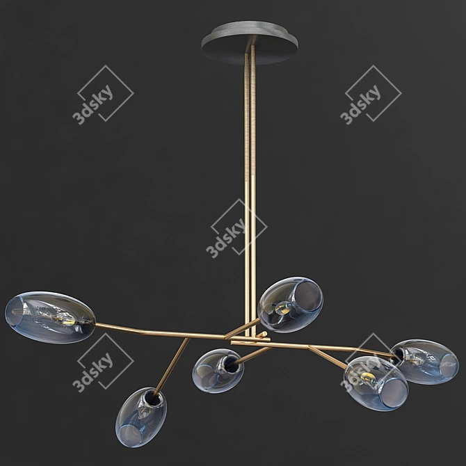 Modern Pendant Lamp with LED - DIANTHA 3D model image 1