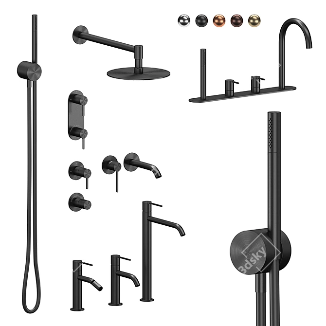 Title: Innovo Collection Plumbing Set 3D model image 1